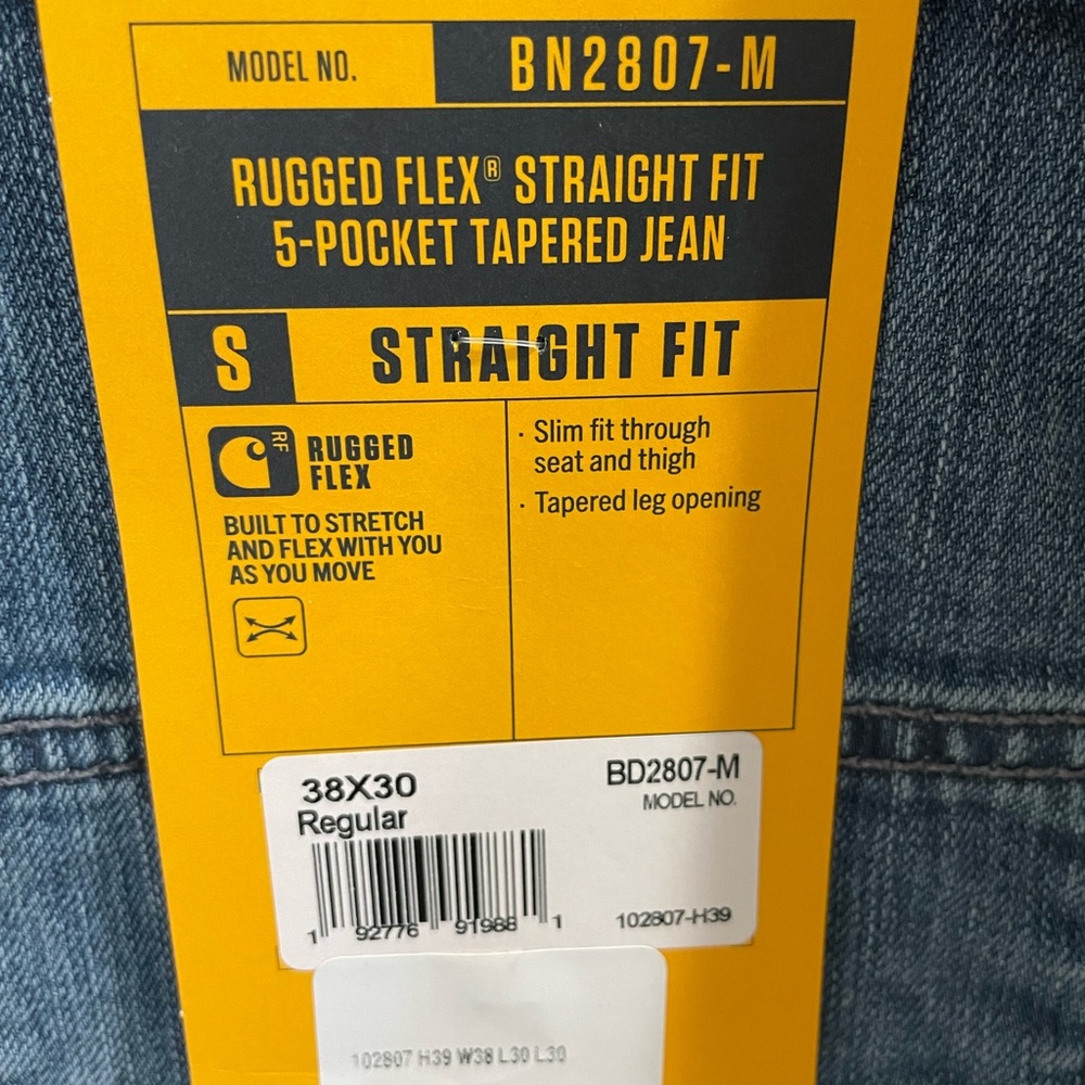 Carhartt Blue Straight Fit Jeans